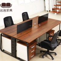 新款办公桌椅组合员工位简约现代4人位电脑桌屏风办公桌职员桌