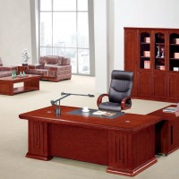 大班台 实木封边 总裁桌老板桌 进口材质 老总经理办公桌